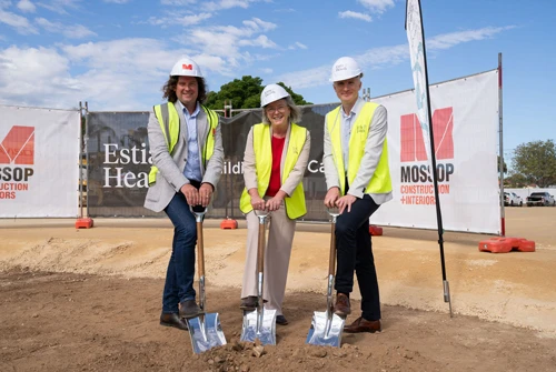 Official Sod Turn for Estia's new Aged Care Facility in Findon