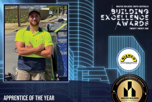 Winners at the 2021 MBA (SA) Building Excellence Awards